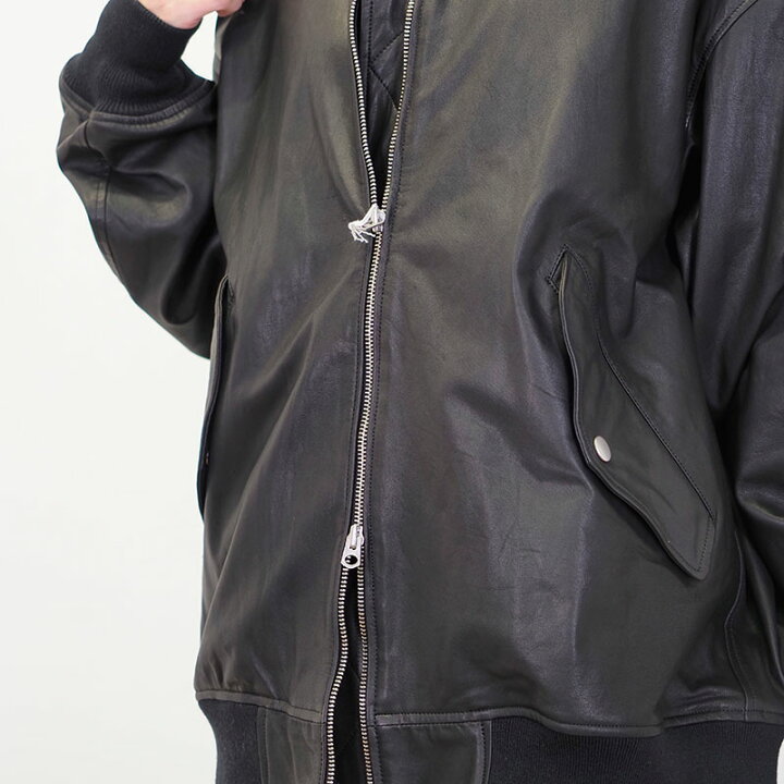 楽天市場】【再入荷】Sisii シシ 172-OL MA-1 ジャケット 本革 レザー 