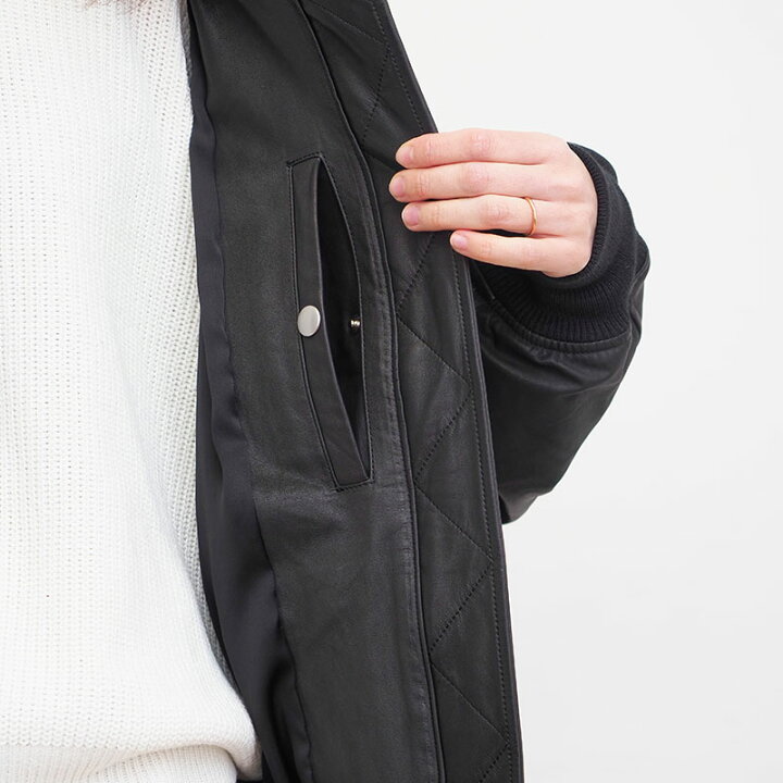 楽天市場】【再入荷】Sisii シシ 172-OL MA-1 ジャケット 本革 レザー 