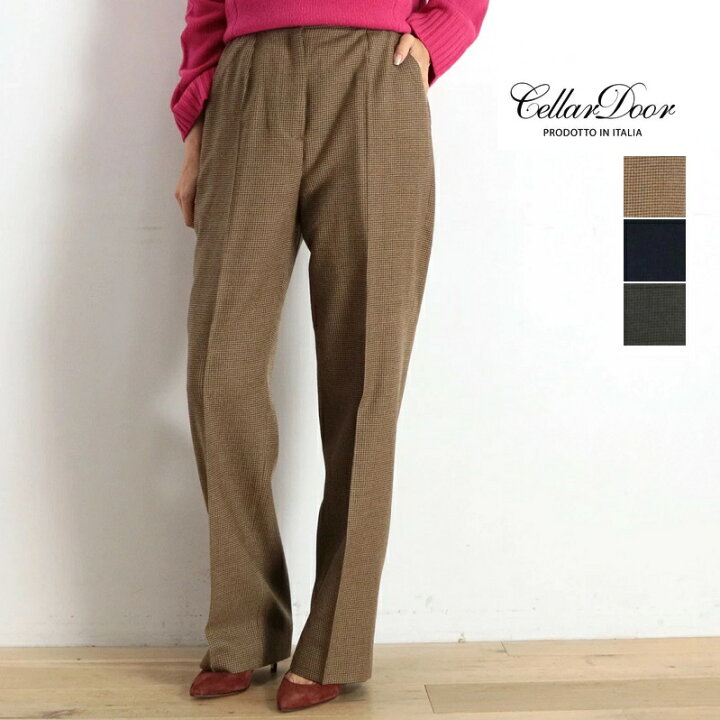 楽天市場】【40%OFF】 CELLAR DOOR セラードアー 千鳥格子 チェック 