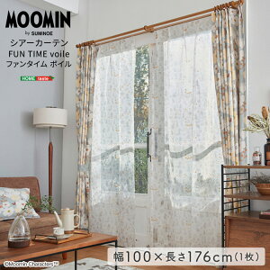 MOOMIN/���[�~���@�V�A�[�J�[�e���@100×176cm×1���yFUN TIME voile�@�t�@���^�C�� �{�C���z ���[�~���J�̜a�� ���[�X�J�[�e�� �����v�����g �g�[�x�E�����\�� �C���e���A �k�� �k���C���e���A �t�B