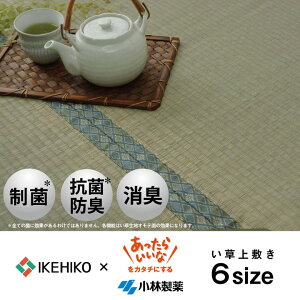 い草 上敷き カーペット 制菌 抗菌防臭 消臭 小林製薬KOBA-GUARD 江戸間6畳(約261×352cm)【上敷き 天然素材 い草 空気清浄 湿度調整 調湿効果 抗菌防臭効果 カーペット ラグマット】