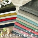 11日ゾロ目の日限定！【P10倍】無杢 30/スパンテレコ 10cm単位【リブニット生地 ジャージ 袖口 襟 袖 裾 コットン 生地 無地 入学 入園 卒業 ニット 犬服 子供服 大人服 ハンドメイド 布 くすみカラー レギンス パンツ】