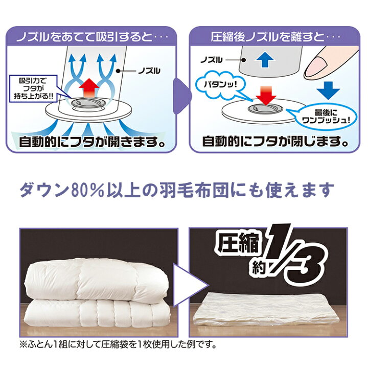 楽天市場】Q-PON! フラットバルブ ふとん圧縮袋マチ付 1P 3506【1枚入 ふとん収納 布団圧縮袋 掃除機不要 圧縮パック 電動 吸引 便利 キューポン qpon QPON オリエント】 : APUショップ 楽天市場】Q-PON! フラットバルブ ふとん圧縮袋マチ付 1P 3506【1枚入 ふとん収納 布団圧縮袋 掃除機不要 圧縮パック 電動 吸引 便利 キューポン qpon QPON オリエント】 : APUショップ