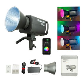 送料無料 Aputure Amaran 150C フルーカラー150W RGBビデオライト 撮影用ライト 0-100％光調整 15610lux＠1m G/M調整可能 ワイヤレス APP操作可能 ボーエンズマウント 0~100％無階段調光「一年メーカー保証」