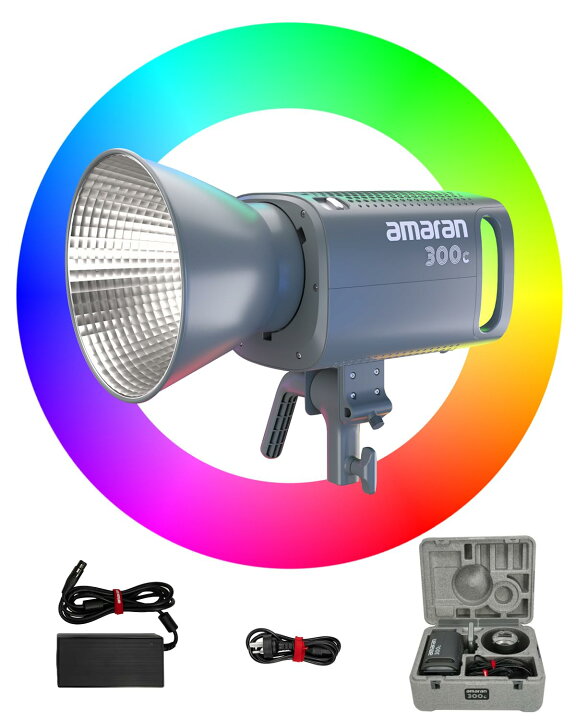 楽天市場】送料無料 Aputure Amaran 300C フルーカラー300W RGBビデオ 