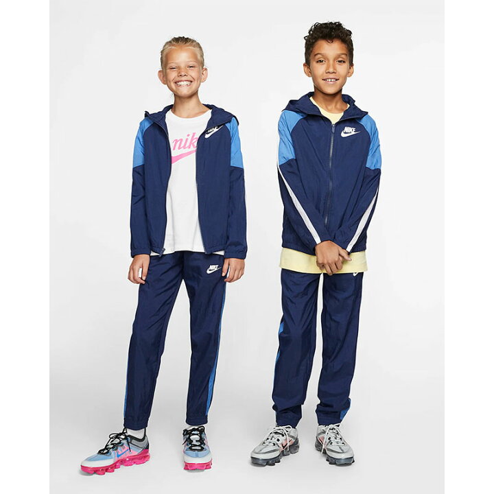 楽天市場 ウィンドブレーカー 上下セット キッズ ジュニア 男の子 女の子 子供服 ナイキ Nike Yth ウーブン トラックスーツ スポーツウェア 130 160cm トレーニング ジャケット ロングパンツ 上下組 部活 クラブ 運動 ウインドブレイカー セットアップ Bv3700 410 Apworld