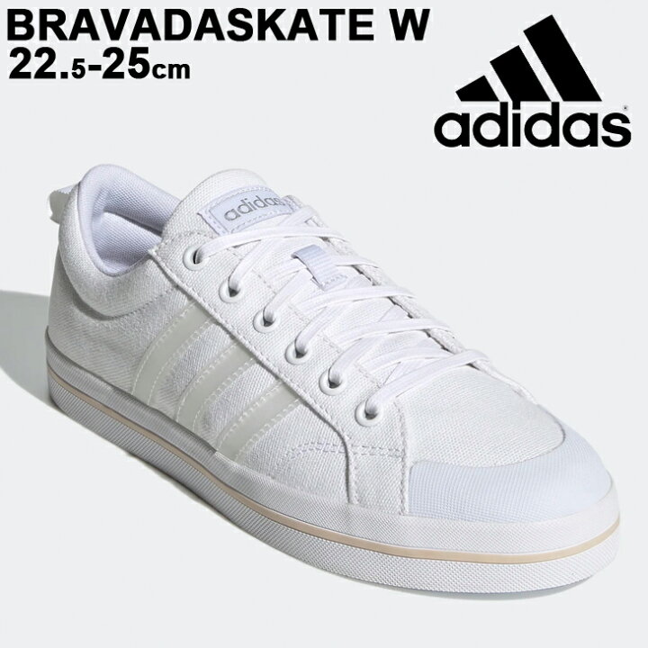 楽天市場 全p最大7倍 2月25日限定 スニーカー レディース コートスタイルシューズ アディダス Adidas ブラバダスケート Bravadaskate W ローカット ホワイト 白 キャンバス スポーティ カジュアル 女性 運動靴 シンプル くつ Fz23 0qpd Apworld
