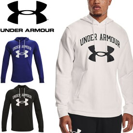 スウェット パーカー メンズ トレーナー/アンダーアーマー UNDER ARMOUR UAライバルテリー ビッグロゴフーディー/プルオーバー スエット 男性 トレーニング トップス/1361559