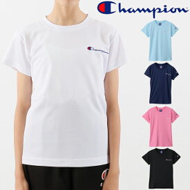 キッズ Tシャツ 半袖 ジュニア 女の子 130-160cm 子供服/チャンピオン champion ガールズ スポーツウェア クルーネック 半袖シャツ 女児 シンプル カジュアル 普段使い 子ども トップス/CK-TS332