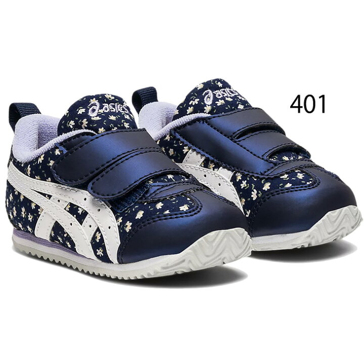 楽天市場 送料無料 ベビーシューズ キッズ スニーカー 13 0 15 5cm 女の子 幅狭 子供靴 アシックス Asics スクスク Sukusuku メティッド ナロー Baby Ct ベビー靴 細め 花柄 ガールズ ベルクロ 運動靴 インファント くつ 1144a1 Apworld