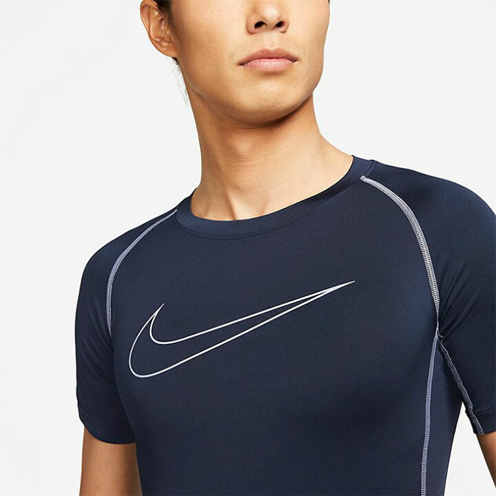 楽天市場 半袖シャツ コンプレッション メンズ ナイキ Nike プロ Dri Fit タイトフィット スポーツウェア トレーニング ランニング 男性 機能性ウェア 紺色 ネイビー トップス Dd1993 451 Apworld