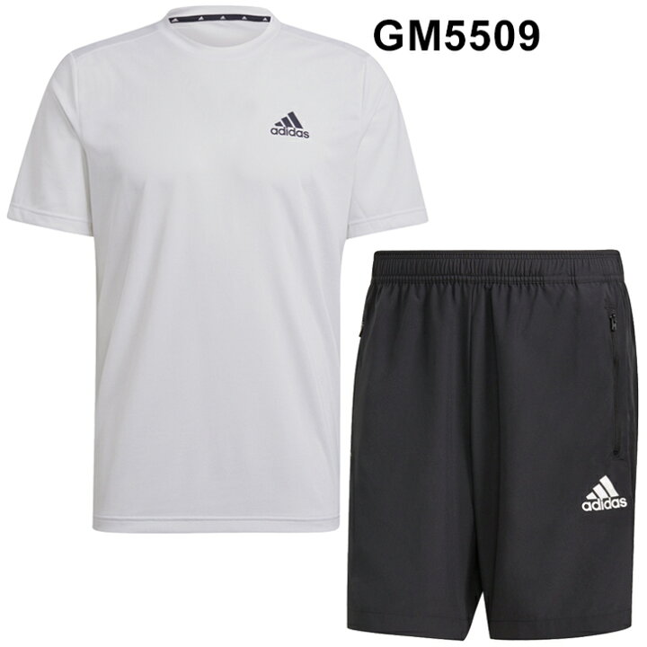 楽天市場 半袖tシャツ ショートパンツ 上下 メンズ セットアップ アディダス Adidas トレーニング スポーツウェア ランニング 男性 2点セット 上下組 Iym27 Apworld