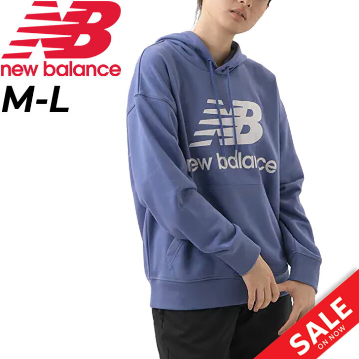 楽天市場 ポイント最大７倍 7月10日限定 パーカー レディース ニューバランス Newbalance スウェット オーバーサイズド プルオーバー 女性 トレーナー ビッグロゴ スエット トップス Wt Apworld