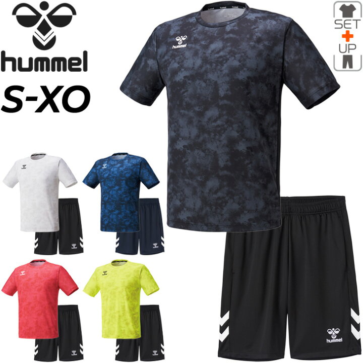 楽天市場 トレーニングウェア 上下 メンズ セットアップ ヒュンメル Hummel 半袖tシャツ ハーフパンツ 上下組 スポーツウェア 吸汗速乾 Uvカット サッカー ランニング ジム 男性 2点セット Hap4157 Hap81p Apworld