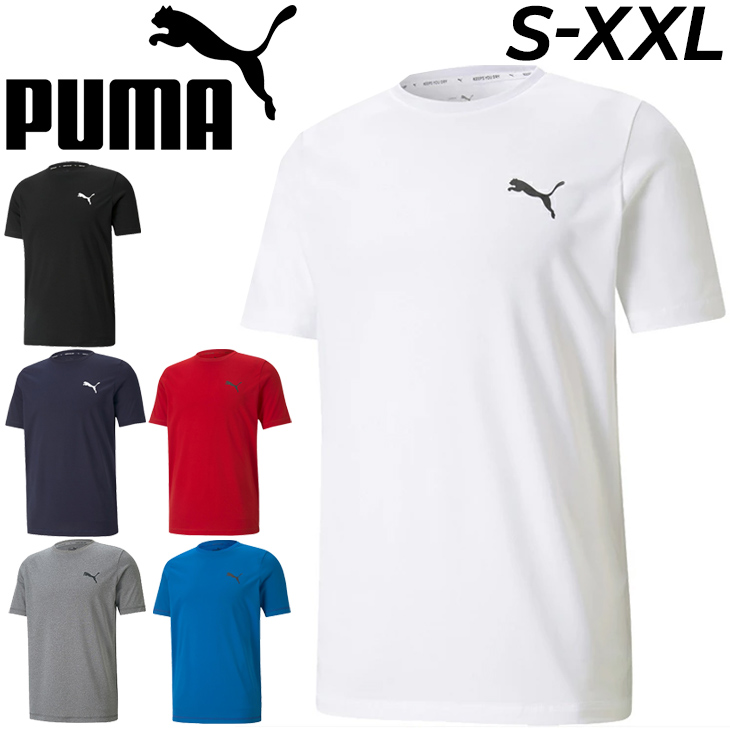 半袖 Tシャツ メンズ  プーマ PUMA ACTIVE スモールロゴ TEE  スポーツウェア トレーニング カジュアル ワンポイント 男性1 シンプル トップス  588866【pu22pd