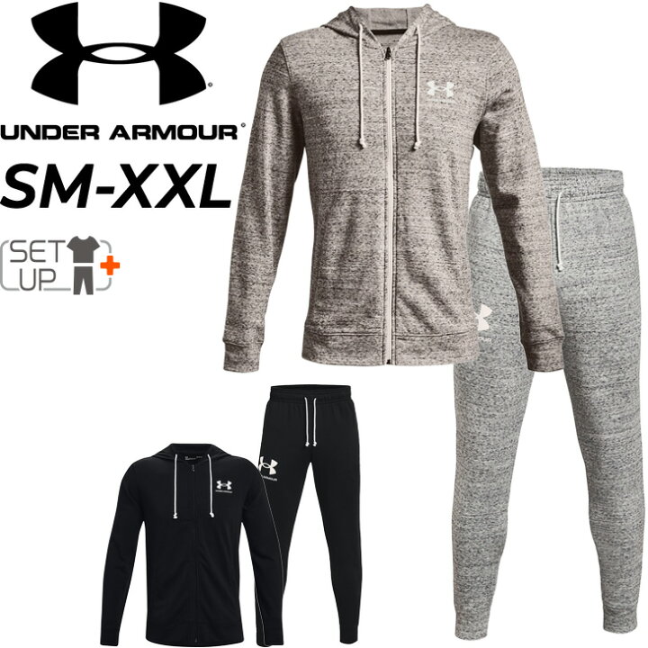 楽天市場 スウェット 上下 セットアップ メンズ アンダーアーマー Under Armour パーカー ロングパンツ 速乾 スポーツウェア トレーニング ジム 男性 スエット フレンチテリー 上下組 部屋着 Apworld