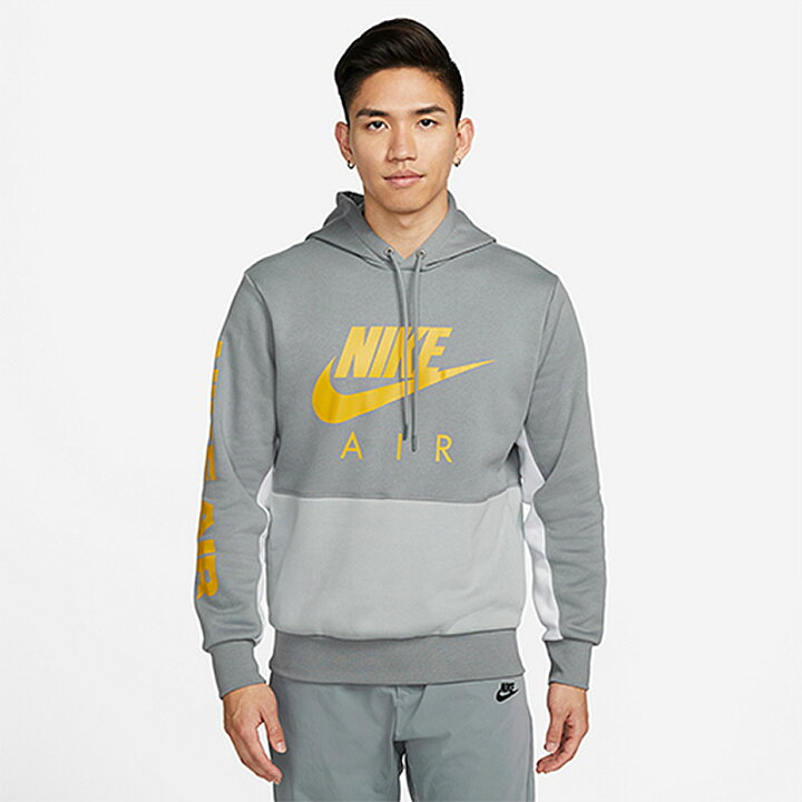 楽天市場 送料無料 パーカー スウェット メンズ ナイキ Nike Air プルオーバー フーディ 裏起毛フリース 保温 スポーツウェア トレーナー カジュアル グレー 男性 トップス スエット Dm53 073 Apworld