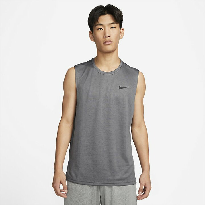 メンズ ナイキ ノースリーブ  タンクトップ ノースリーブ メンズ ナイキ NIKE Dri-FIT スーパーセット トレーニング フィットネス ランニング 男性 グレー Tシャツ スリーブレス トップス CZ2410-068 APWORLD