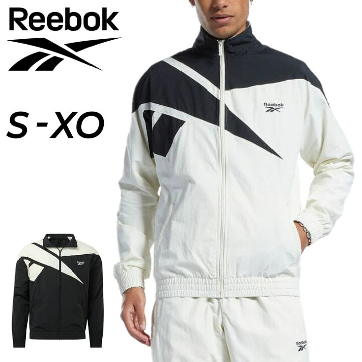 楽天市場 送料無料 ウィンドブレーカー メンズ アウター リーボック Reebok トラックジャケット 裏メッシュ スポーツウェア 男性 トレーニング ジム ランニング フィットネス 黒 ブラック 白 ホワイト 男性 上着 Cc503 Apworld
