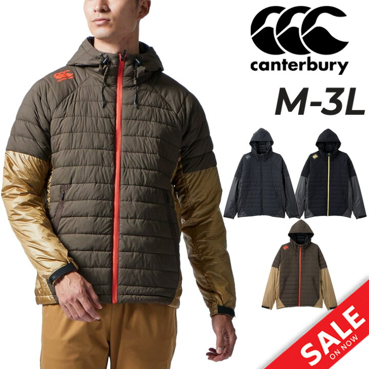 送料無料 中綿ジャケット メンズ アウター/カンタベリー canterbury RUGBY+ トレーニング スポーツウェア ラグビー 保温 フード付き 男性 防寒着 ジャンバー/RP72602 | APWORLD