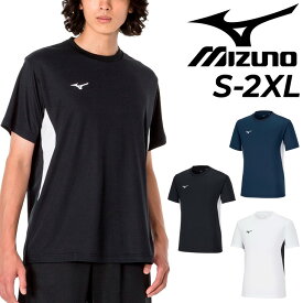 半袖 Tシャツ メンズ ミズノ mizuno トレーニング スポーツウェア 吸汗速乾 UVカット UPF15 ランニング ジョギング ジム フィットネス 運動 男性 トップス/32MAA190