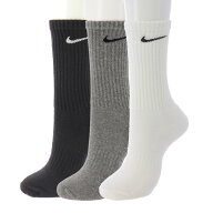 ナイキ ソックス 3足セット 靴下 メンズ レディース ジュニア NIKE 3P エブリデイ クッション クルーソッ…