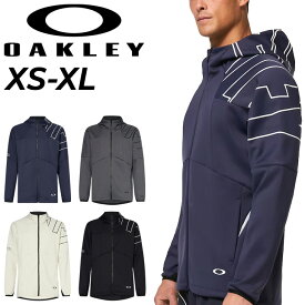 送料無料 オークリー ジャケット ジャージ メンズ OAKLEY フルジップ パーカー トレーニング スポーツウェア アウター 吸汗速乾 UVカット ストレッチ 男性 上着/FOA405095