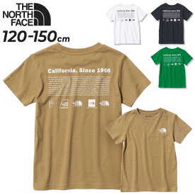 ノースフェイス キッズ 半袖 Tシャツ 120-150cm 子供服 THE NORTH FACE | 子ども アウトドア カジュアル ウェア バックプリント UVカット オーガニックコットン トップス 半袖シャツ 半袖Tシャツ ブランド シャツ キッズTシャツ キッズウェア 男の子 女の子 夏服 NTJ32356