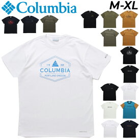 半袖 Tシャツ メンズ/コロンビア Columbia アウトドアウェア 吸汗速乾 キャンプ 登山 フェス 男性 カジュアル ロゴT トップス/PM0052