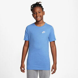 ナイキ 半袖 Tシャツ キッズ 130-160cm 子供服 ジュニア NIKE スポーツウェア ワンポイント シンプル 子ども こども デイリー カジュアル トップス/AR5254-450