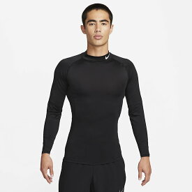 送料無料 ナイキ インナーシャツ 長袖 メンズ NIKE ナイキ プロ Dri-FIT モックネック 吸汗速乾 トレーニング ランニング スポーツウェア 黒 ブラック 男性 トップス/FB7909-010【返品不可】