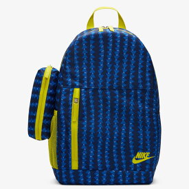 ナイキ キッズ リュックサック 20L バッグ 鞄 NIKE エレメンタル バックパック ジュニア 子ども用 スポーツバッグ デイパック 総柄 ネイビー ブルー 青 カジュアルバッグ キッズリュック ブランド かばん スポーツアパレル/FB3051-410