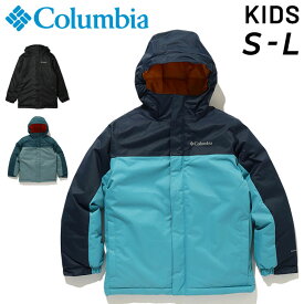 送料無料 コロンビア キッズ 中わたジャケット Columbia アウトドアウェア 130-155cm 子供服 保温 防水 防寒 ジュニア アウター フルジップ フーディ 子ども 男の子 女の子 キッズウェア ジャンバー 秋冬 ブランド アパレル/SB4765