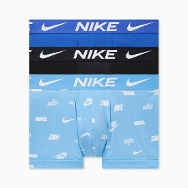 送料無料 ナイキ トランクス 3枚組 メンズ インナー USサイズ NIKE TRUNK 3PK ボクサーパンツ アンダーウェア 青 ブルー系 ブランド 男性用 下着/KE1156-GG8【返品不可】