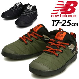 キッズ シューズ スニーカー ジュニア 17-25.0cm 子供靴 くつ ニューバランス Newbalance スリッポンシューズ 撥水 起毛 保温 男の子 女の子 アウトドア カジュアル 運動靴 くつ YHMOC