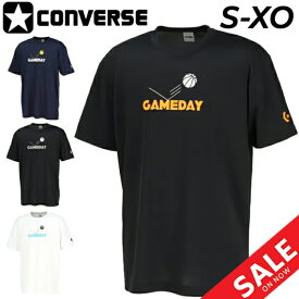 コンバース 半袖 Tシャツ メンズ CONVERSE プリントT バスケットボール スポーツウェア ウエア 吸汗速乾 男性 男子 トップス バスケシャツ トレーニング 練習着 メンズウェア ブランド アパレル/CB241367