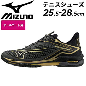 送料無料 ミズノ テニスシューズ メンズ オールコート用 2E相当 mizuno ウエーブエクシードツアー 6 AC 10th ローカット 紐靴 10周年記念モデル 硬式テニス ソフトテニス 靴 スポーツシューズ WAVE EXCEED TOUR ブランド くつ/61GA2476