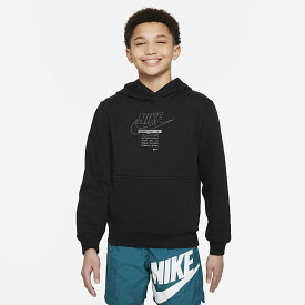 送料無料 ナイキ キッズ パーカー 長袖 スウェット NIKE ジュニア 130-160cm 子供服 ジュニア プルオーバー フーディ パーカ 子ども nike キッズウェア スエット スポーツウェア ウエア カジュアル スポーティ こども スウェットシャツ 黒 ブランド アパレル/FN9100-010