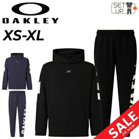 送料無料 オークリー スウェット メンズ 上下 OAKLEY パーカー ロングパンツ セットアップ トレーニング スポーツウェア 上下組 吸汗速乾 ストレッチ UVカット リフレクター 男性 プルオーバー パーカ 長ズボン 服 ブランド アパレル/FOA406290-FOA406298