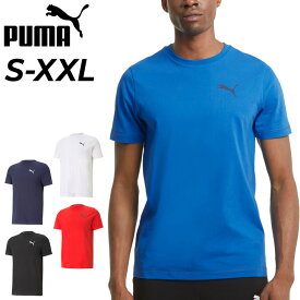 プーマ 半袖 Tシャツ メンズ PUMA ACTIVE ソフト 半袖シャツ トレーニング スポーツウェア 吸汗速乾 男性用 大きいサイズ クルーネック ワンポイント シンプル フィットネス ランニング 運動 メンズウェア ウエア ブランド アパレル/588869