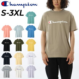 チャンピオン 半袖 Tシャツ メンズ Champion | ベーシック プリントT ロゴ クルーネック スポーツ カジュアル ウェア 男性 トップス コットンUSA サステナブル 半袖シャツ 半袖Tシャツ ブランド シャツ ロゴTシャツ カジュアルシャツ 半袖tシャツメンズ ティーシャツ C3-X353