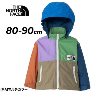 送料無料 ザ・ノース・フェイス ベビーウェア ウィンドブレーカー 80cm 90cm THE NORTH FACE グランドコンパクトジャケット ベビー服 アウトドアウェア アウター はっ水 ウインドブレーカー カラ