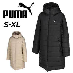 送料無料 プーマ レディース 中綿コート PUMA ESS フーデッド パデッド パーカー 女性用 アウターウェア ベンチコート 防寒コート 中わた はっ水 防風 保温 スポーツウエア 秋冬 レディース用