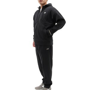 送料無料 ニューバランス スウェット 上下セット メンズ Newbalance 裏起毛 フルジップパーカー ロングパンツ セットアップ トレーニングウェア 保温 秋冬用 男性 スポーツウエア ブランド ス