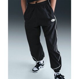 ナイキ キッズ ウィンドブレーカーパンツ 130-160cm 子供服 NIKE YTH トラックパンツ 子ども ウィンドパンツ スポーツウェア ウインドブレーカー スポーティ カジュアル 長ズボン ボトムス レトロ 黒 ブラック ブランド nike アパレル/HQ9419-010