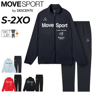 �������� �f�T���g ���[�u�X�|�[�c �g���[�j���O�E�F�A �����Y �㉺ MOVESPORT by DESCENTE �ڐG�⊴ �W���P�b�g �����O�p���c �Z�b�g�A�b�v �j���p �X�|�[�c�E�F�A �㉺�g �t�B�b�g�l�X �W���g�� 