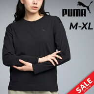 プーマ 長袖 Tシャツ レディース PUMA ESS MX キャットロゴ リラックスド L/S TEE 吸水速乾 UVカット ク…