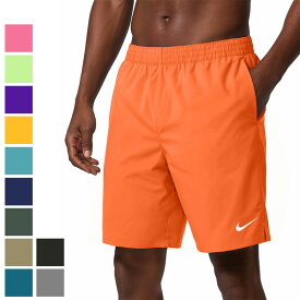 送料無料 ナイキ メンズ スイムパンツ USサイズ 水着 インナーショーツ付き NIKE SWIM ヒーロースタイル9 ボレーショーツ 無地 サーフパンツ 男性用 ビーチトランクス 水泳 海水浴 マリンスポーツ メンズ水着 大きいサイズ ブランド nike アパレル/NESSF558【返品不可】