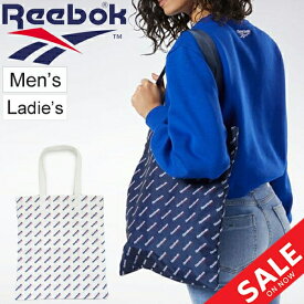 トートバッグ ショッパー リーボック REEBOK ショッパーバッグ ショッピングバッグ エコバッグ ママバッグ ロゴ 総柄 B4サイズ対応かばん 鞄/FXN24