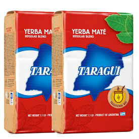 【2個セット】アルゼンチンから直輸入 マテ茶 ミネラル分 ポリフェノール ビタミン豊富 飲むサラダ 南米のパワー タラグイ グリーン マテ茶茶葉500gx2 (1kg) 茎入 TARAGUI MATE ConPalo